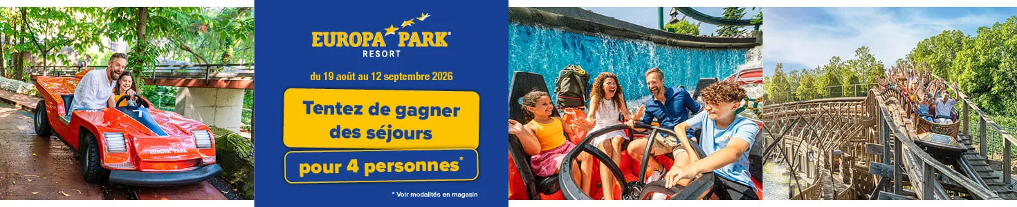 Jeu Gitem rentrée séjours Europa-Park et Rulantica pour quatre personnes à gagner
