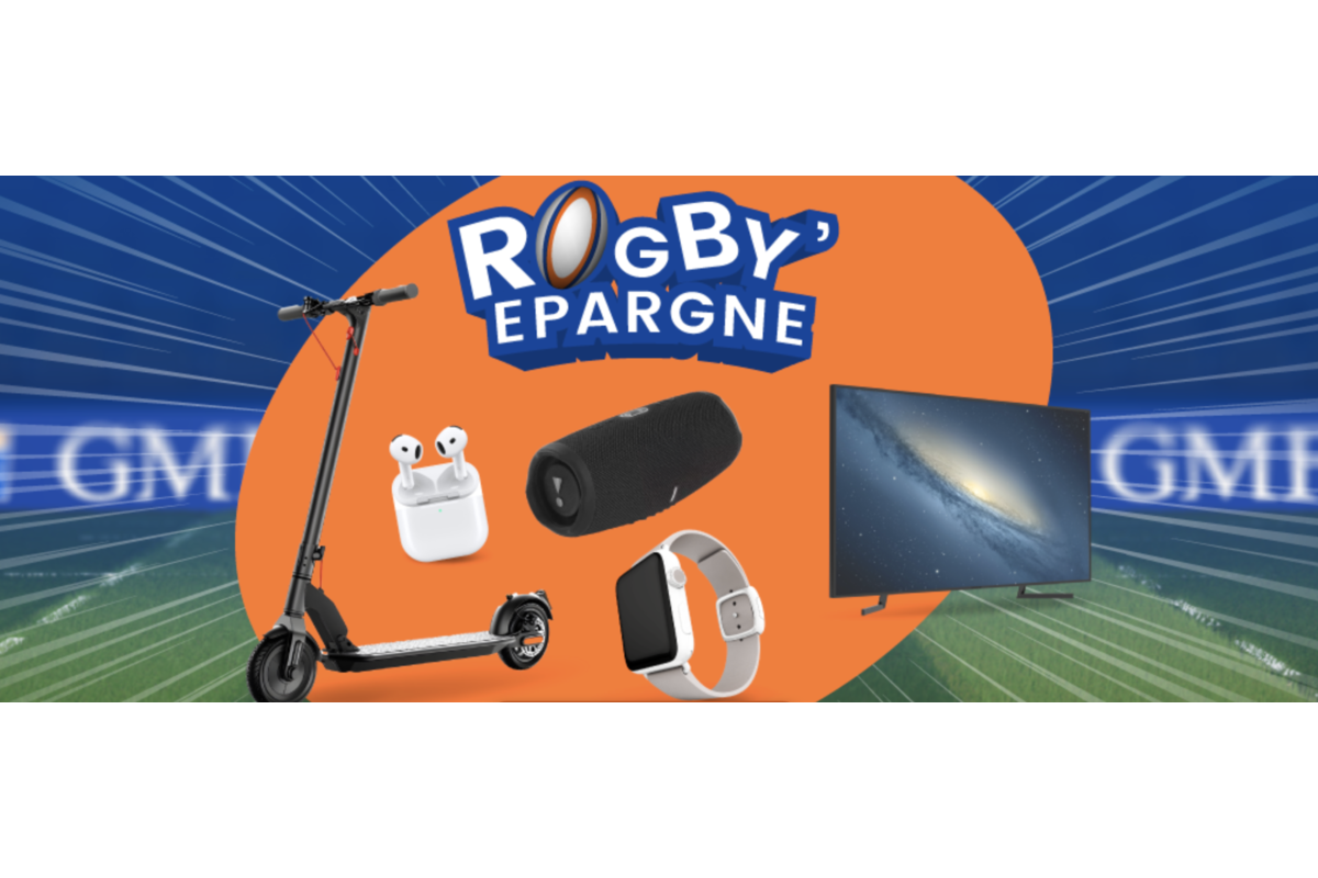 Concours GMF Rugby Epargne 2026 13 lots TV Samsung AirPods 4 trottinette electrique mai