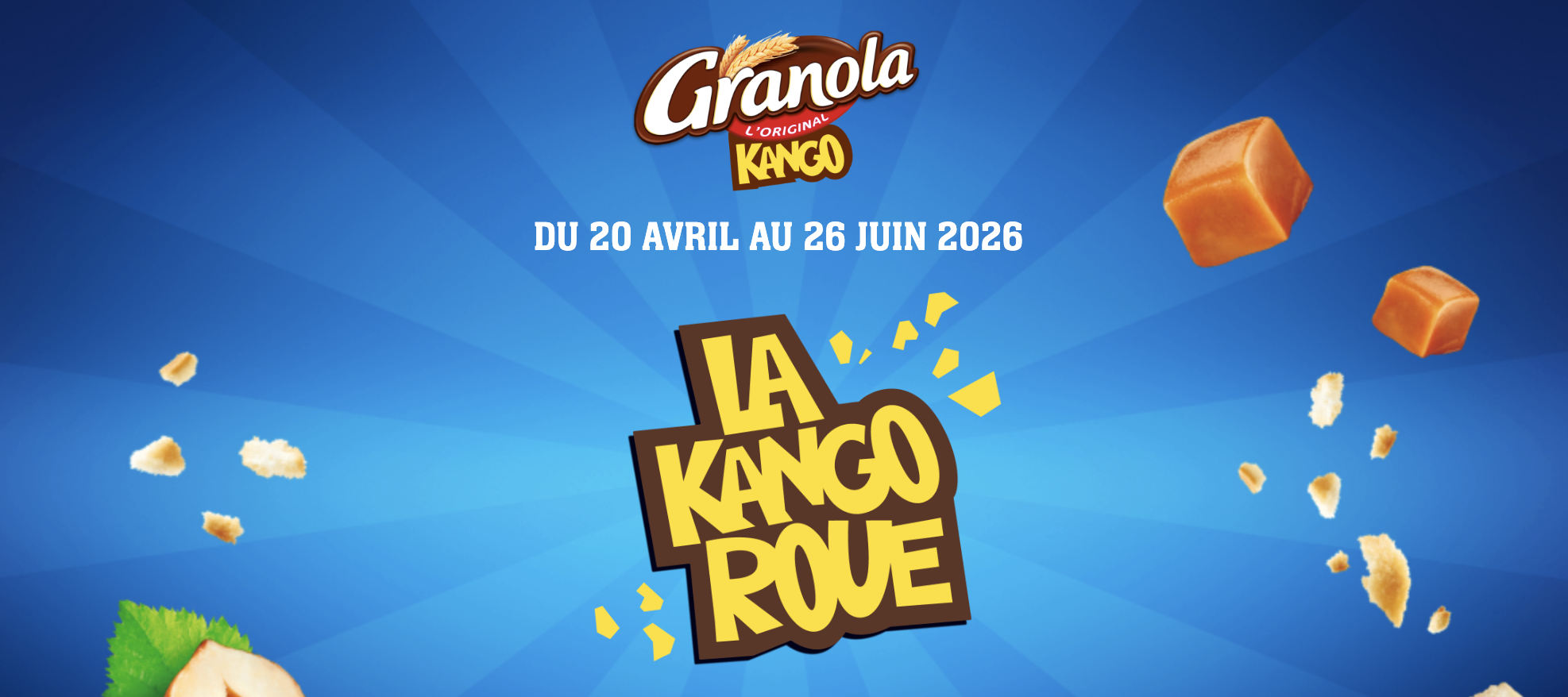 Concours Granola Kango Roue 20 avril au 26 juin 2026 instants gagnants