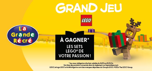 Grand jeu LEGO La Grande Récré avec des sets LEGO à gagner