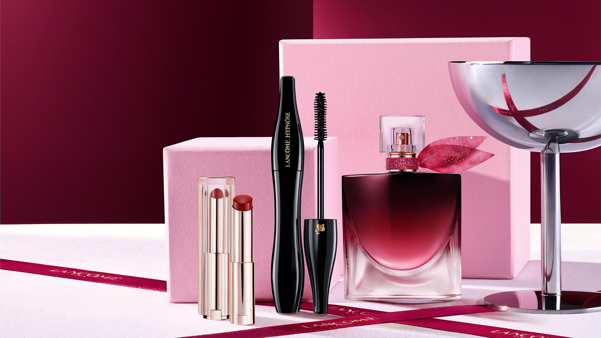 Parfum La Vie Est Belle Very Cherry, mascara Hypnôse et baume Lip Idôle Lancôme du concours