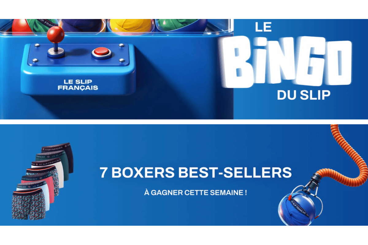 Concours Le Slip Français Bingo du Slip 7 boxers best-sellers à gagner cette semaine mai 2026