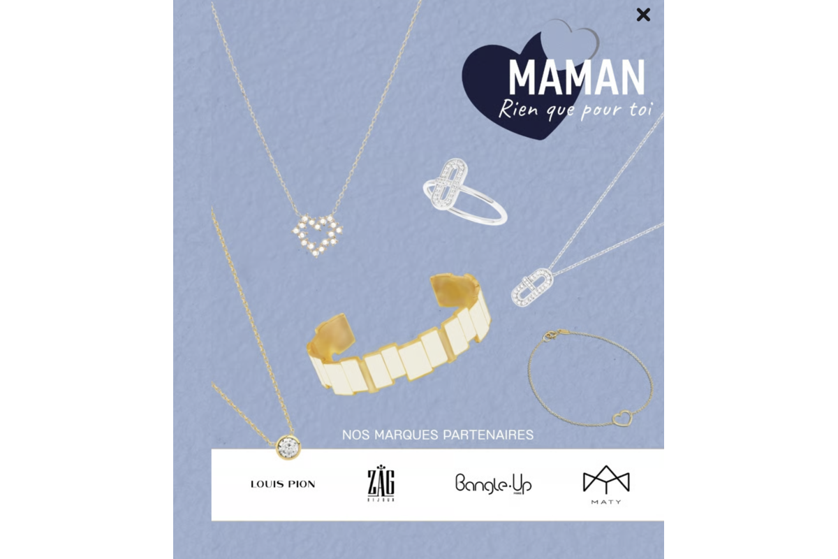 Concours Louis Pion Fête des Mères 1000 euros bijoux à gagner Maty Bangle-Up Zag Bijoux mai 2026