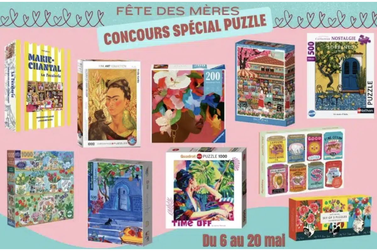 Concours MaFamilleZen Fête des Mères 10 puzzles à gagner mai 2026