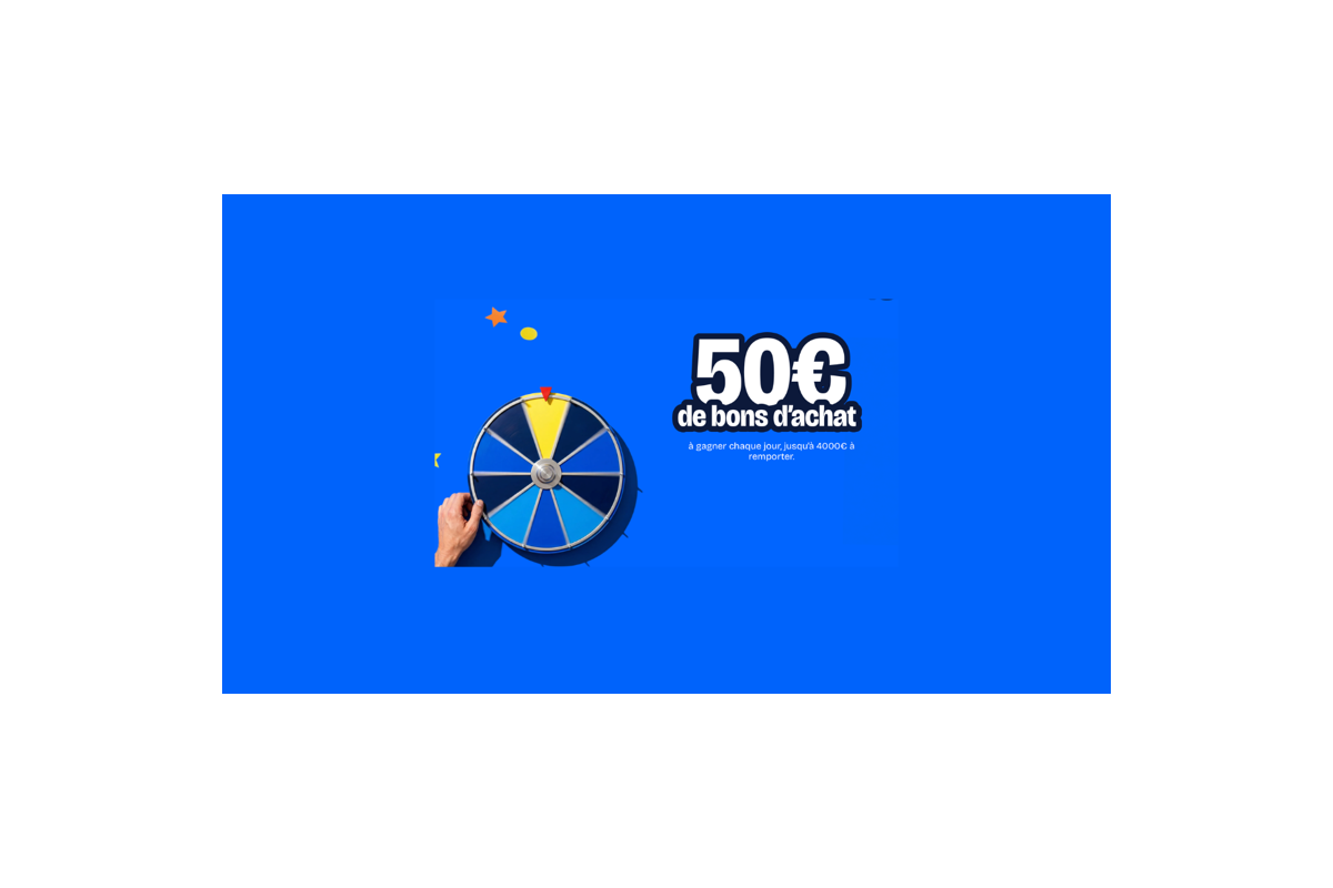 Concours ManoMano Roue de la Fortune ManoClub roue couleurs bleu jaune 50 euros bons d'achat à gagner chaque jour mai 2026