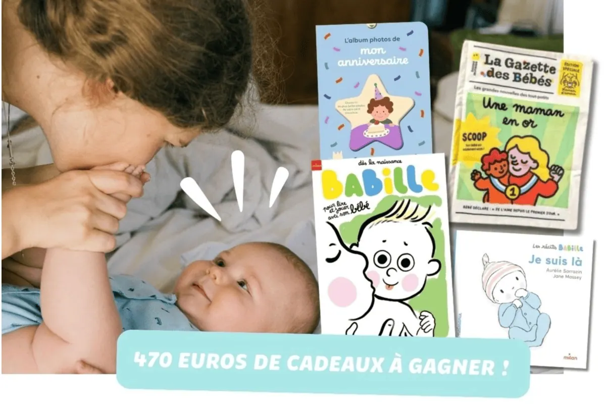 Concours Milan Jeunesse Fête des Mères 2026 470 euros cadeaux bébé Babille Gazette des Bébés album photos