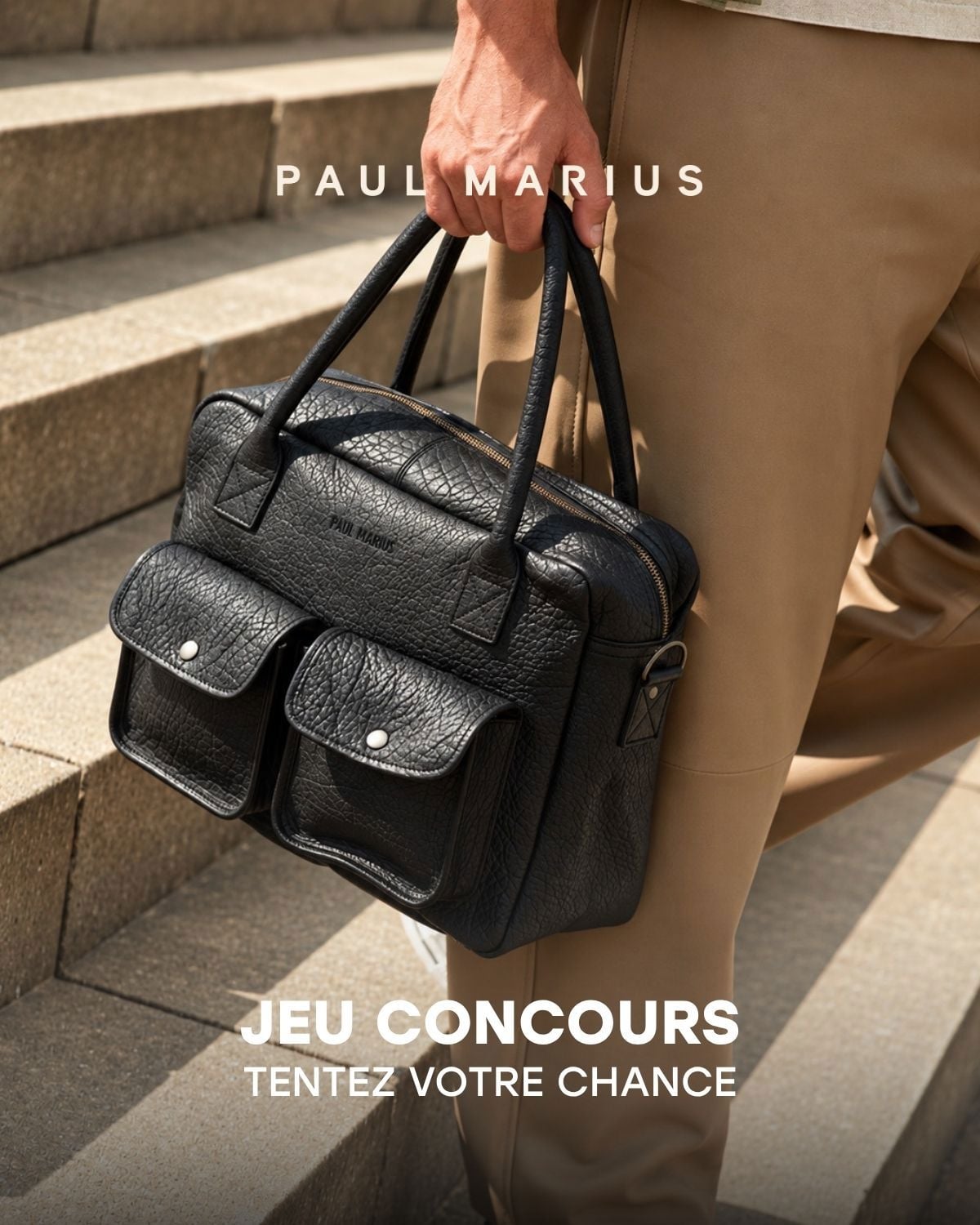 Sac LeDandy noir de Paul Marius à gagner au jeu concours 2026
