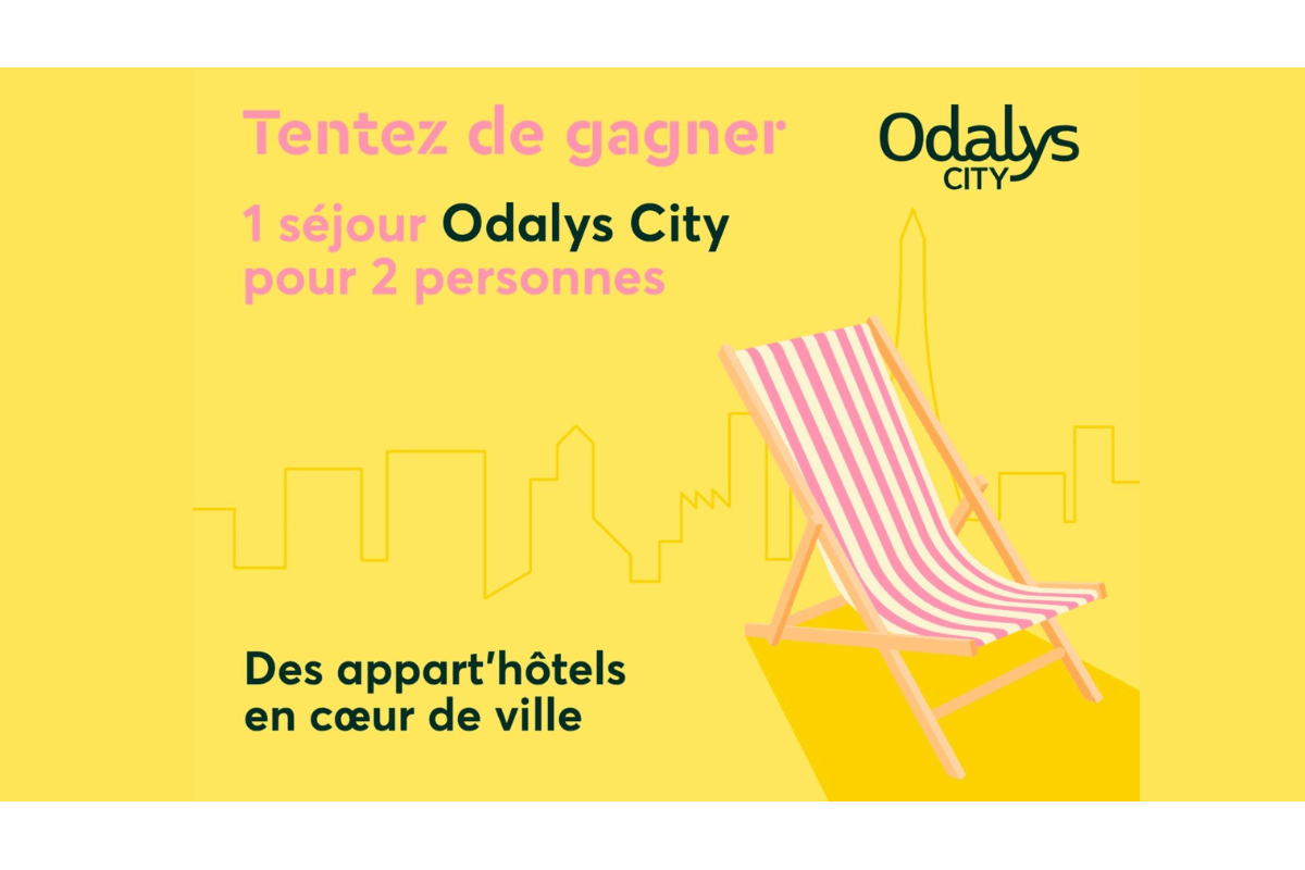 Concours Rivadouce x Odalys City Grand jeu de l'été 1 séjour appart'hôtel 2 personnes 2 nuits petit déjeuner France