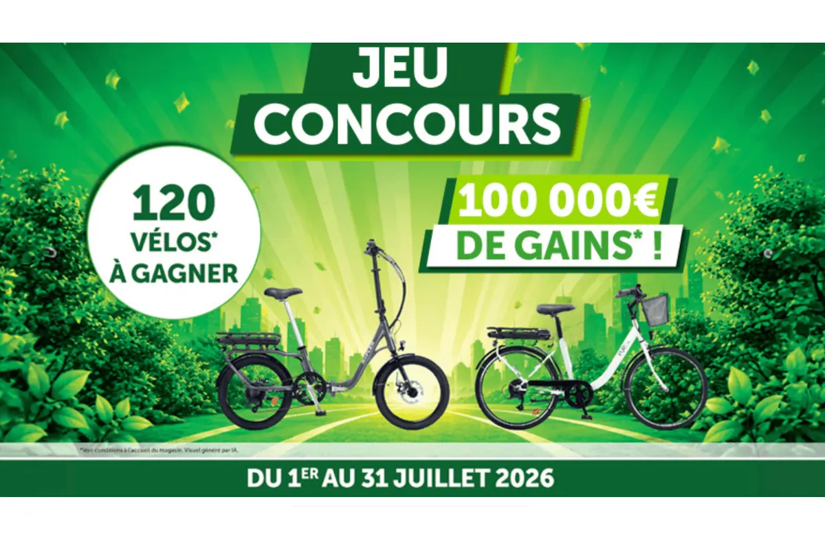 Concours Roady : 120 vélos électriques (118 000 € de gains)