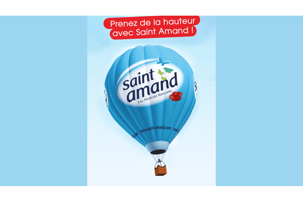 Concours Saint-Amand Envolez-vous avec Saint-Amand 2026 montgolfière bleue eau minérale 4 places Ballons Migrateurs