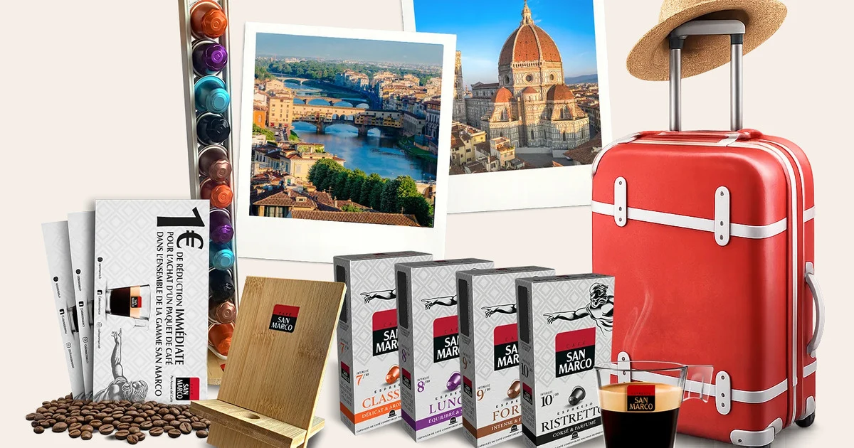 Concours capsules San Marco avec voyage à Venise et cadeaux café à gagner