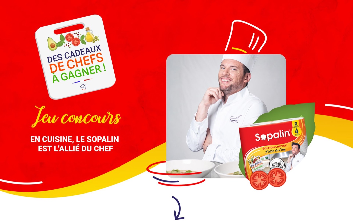 Jeu concours Sopalin L’Allié du Chef avec des cadeaux de cuisine à gagner