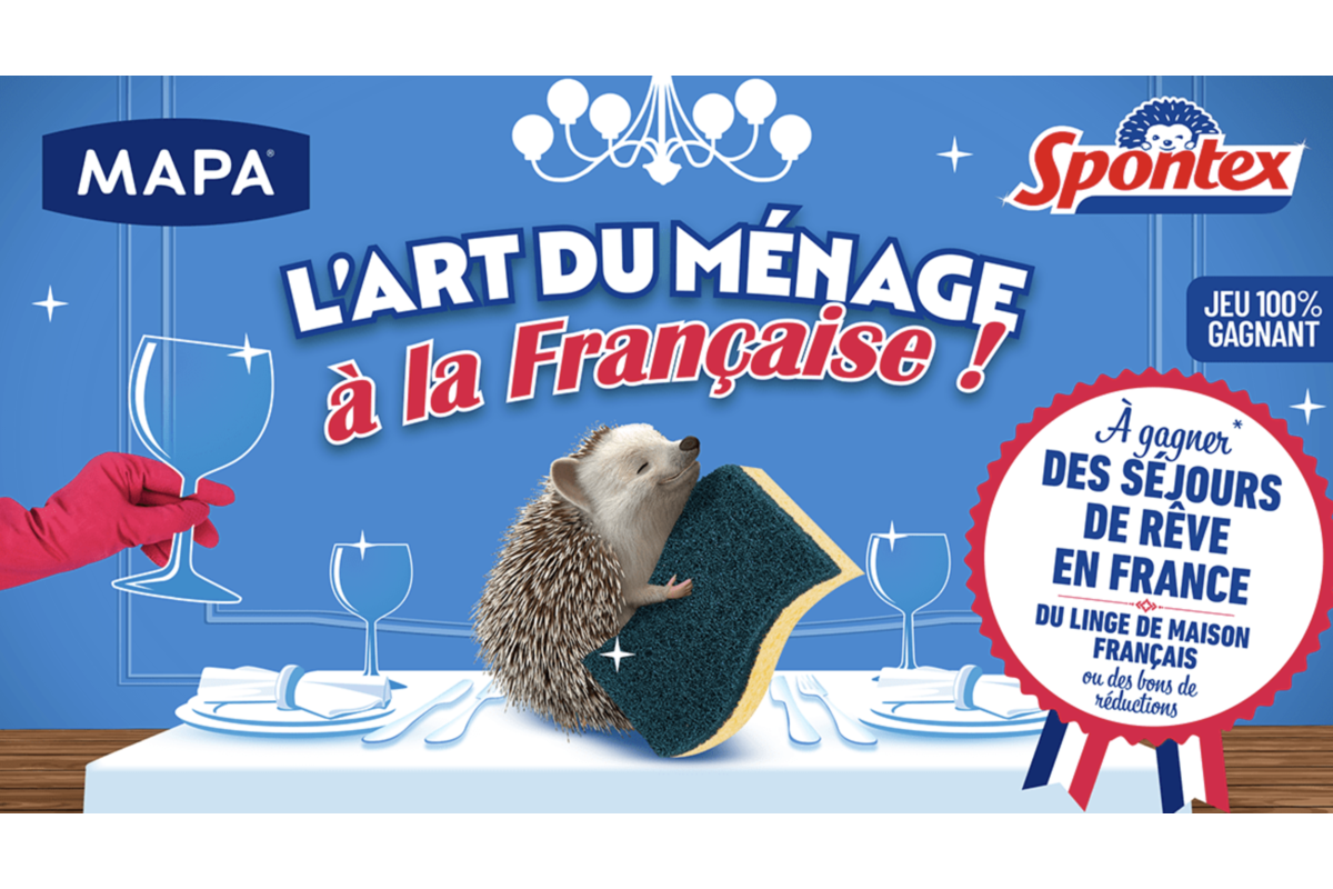 Concours Spontex MAPA Art du ménage à la française 100 pourcent gagnant séjours Relais Châteaux linge maison mai 2026