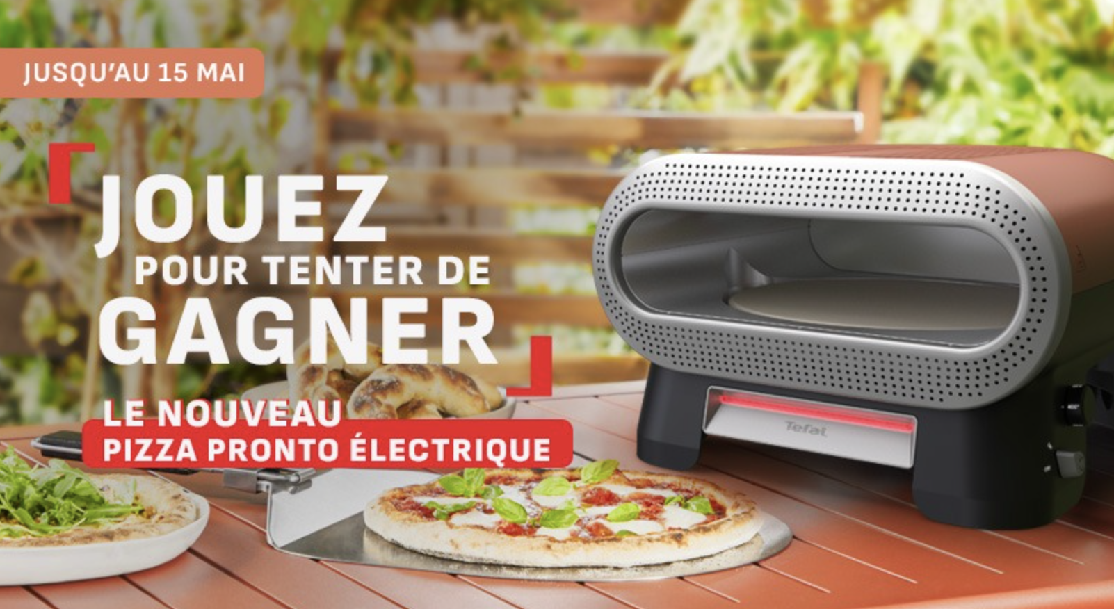 Concours Tefal Pizza Party pour la Belle Saison : four électrique Pizza Pronto
