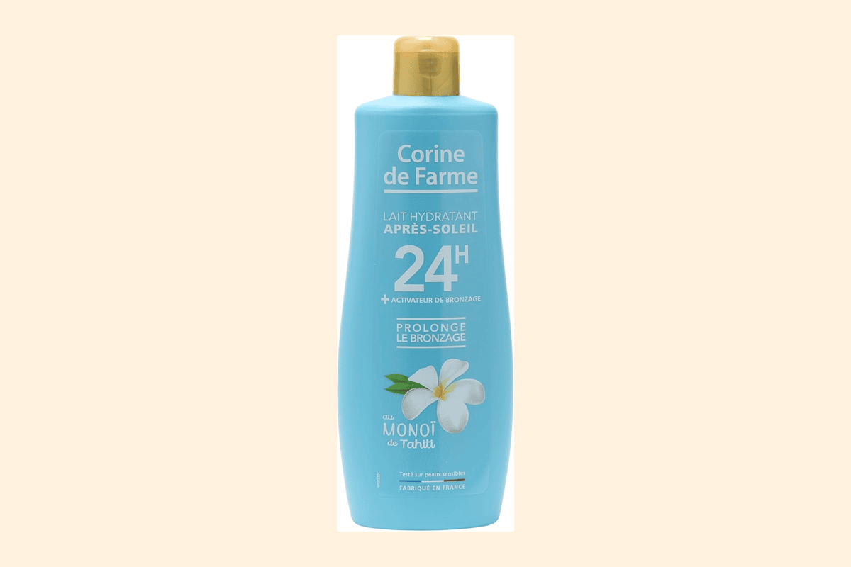 Corine de Farme Lait Hydratant Prolongateur Après-Soleil Monoï de Tahiti bio 200 ml