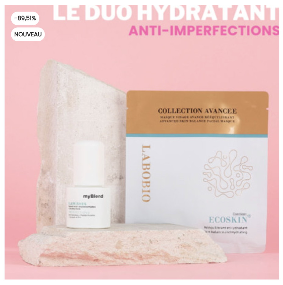 myBlend et Labobio - Le duo hydratant anti-imperfections