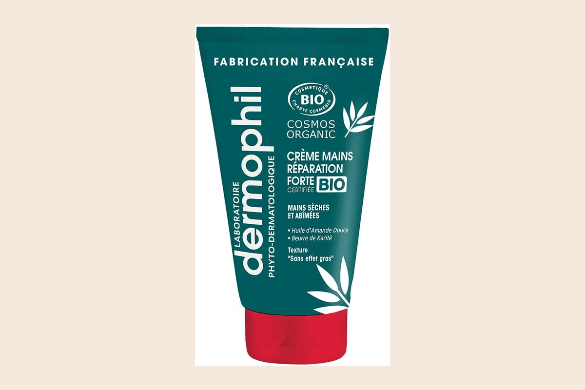 Dermophil Indien Crème Mains Réparation Forte Bio 75 ml peaux abîmées fabrication française