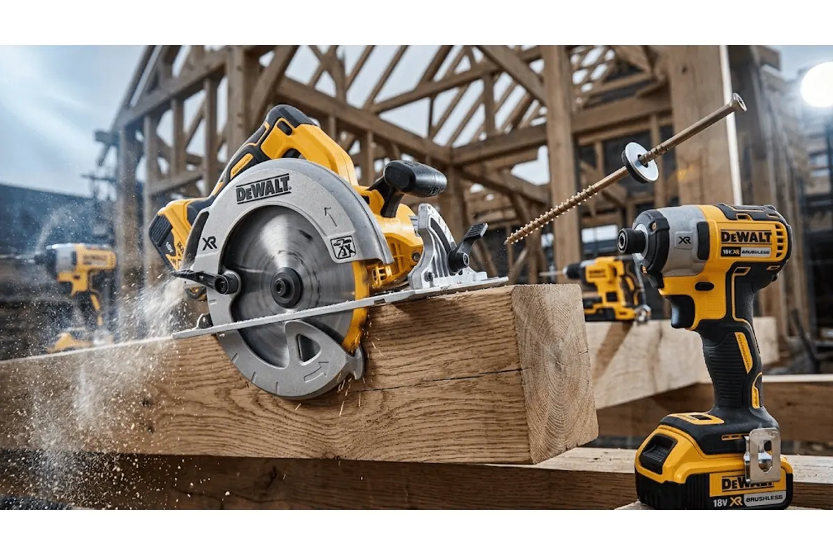 Kit Dewalt 7 outils électroportatifs 18V Brushless 3 batteries 5 Ah 3 coffres T-Stak 1 070,64 €