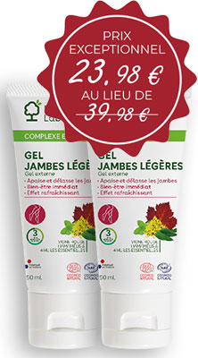 Pack de deux Gels Jambes Légères Natural D.Plantes