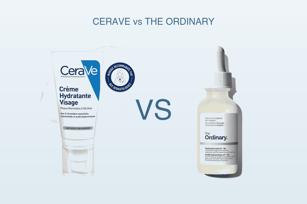 Duel CeraVe Crème Hydratante Visage vs The Ordinary Hyaluronic Acid 2% B5 routine hydratation 2026