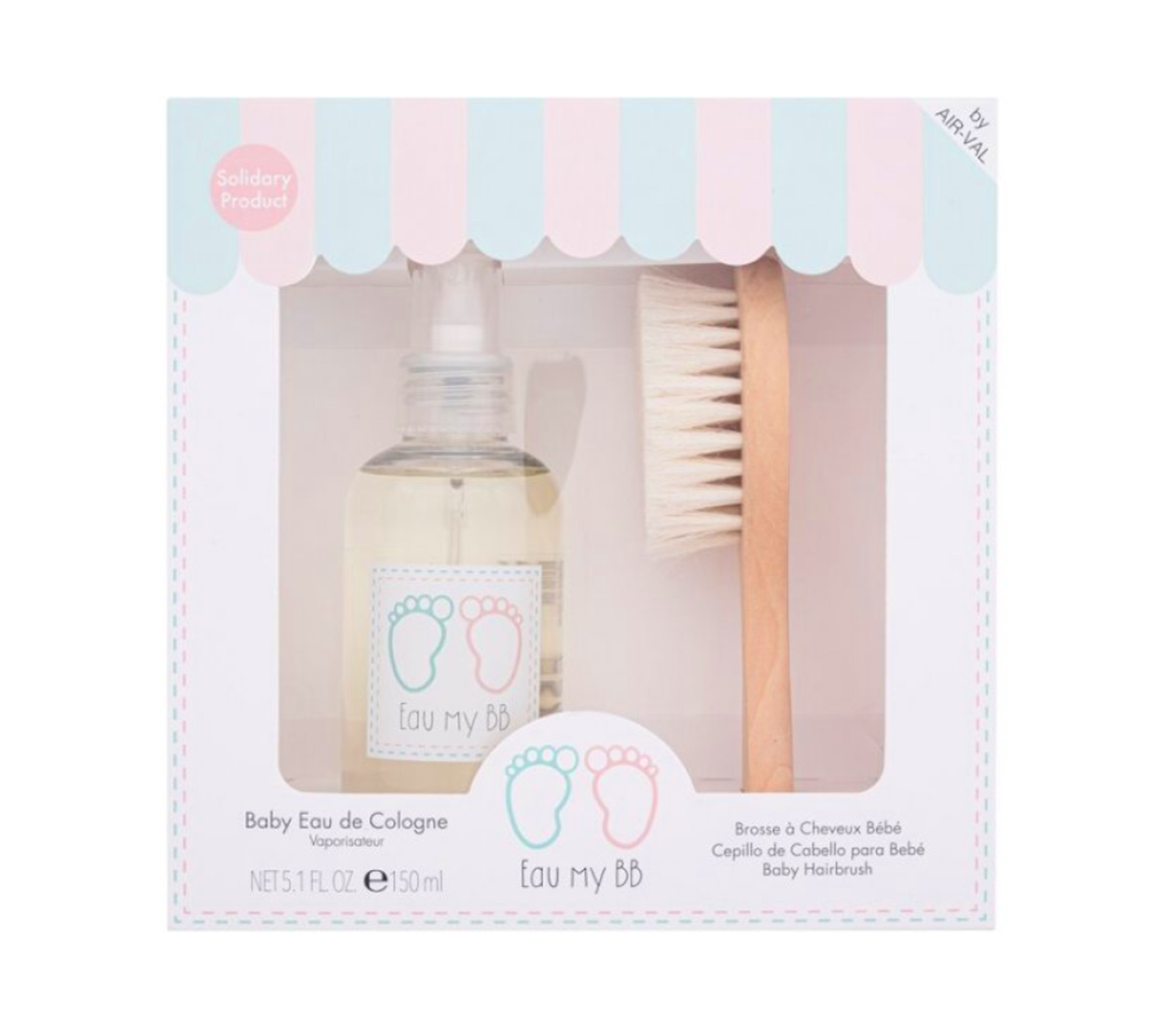 Coffret Eau My Bb Eau de Cologne 150ml + Brosse Cheveux Eau My BB : 0,00 € en promotion chez Cosmé'Chic