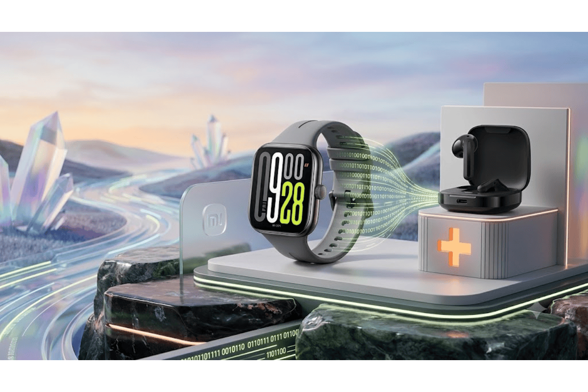Pack Xiaomi Redmi Watch5 noire + écouteurs Redmi Buds6 GPS sommeil 150 sports étanche 50m 79 €