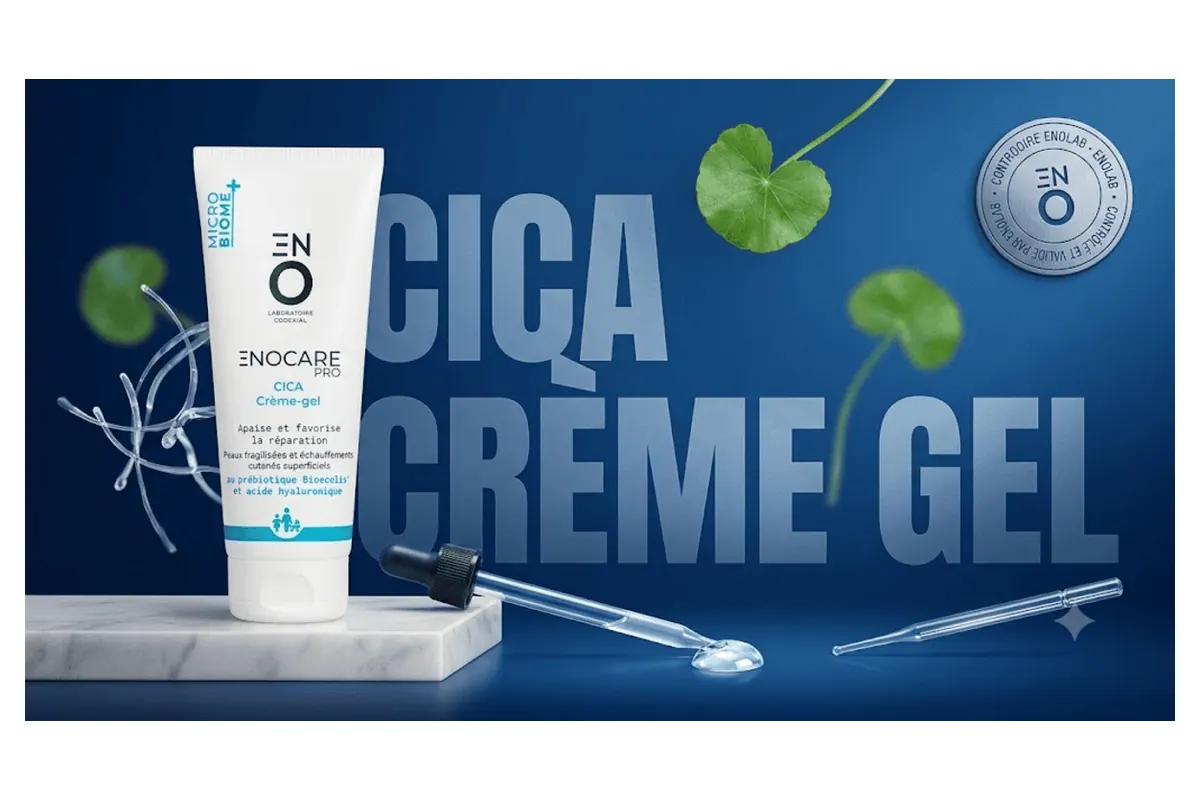 La crème-gel Enocare Pro Cica du laboratoire Eno Codexial, proposée aux ambassadeurs