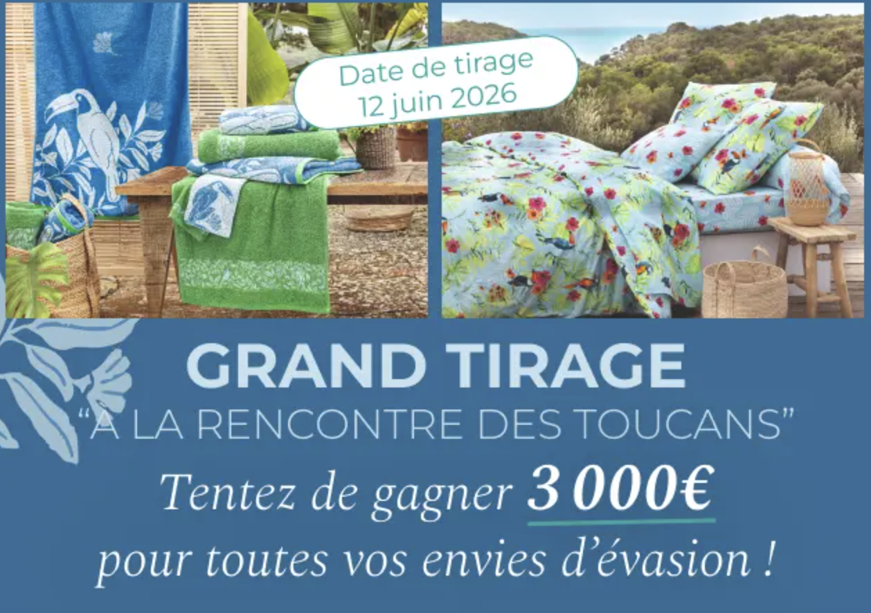 Francoise Saget grand tirage A la rencontre des Toucans 3000 euros a gagner