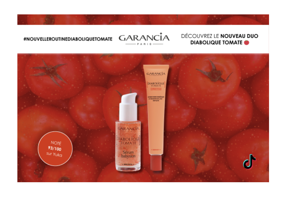 Garancia nouveau duo Diabolique Tomate serum et creme bonne mine