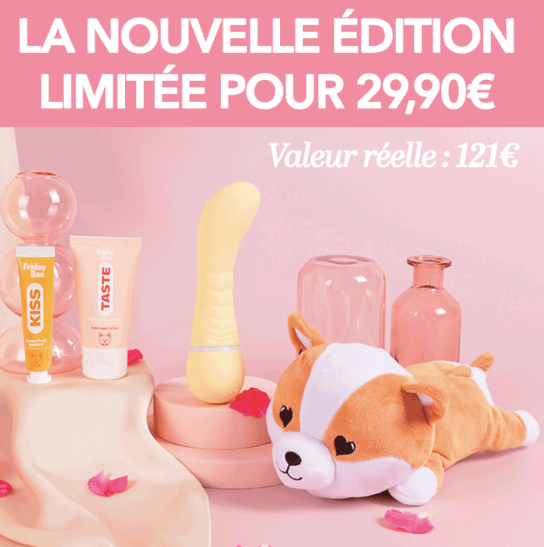 Glowria Box Coquine édition limitée Friday Bae vibromasseur et produits plaisir