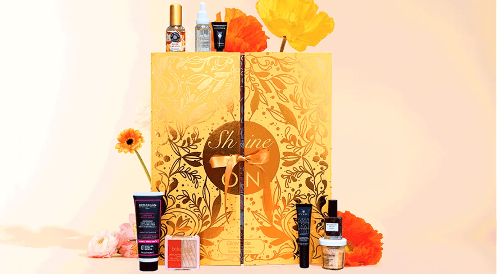 Calendrier Beaute Glowria Shine ON 25 produits valeur 550 euros 39 euros mai 2026