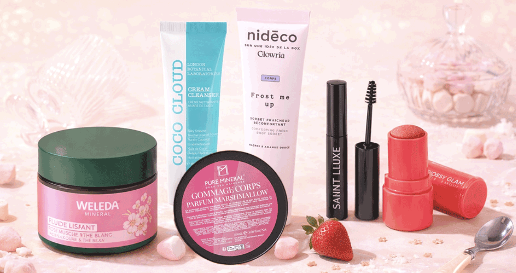 Les routines visage, corps et makeup Glowria avec Weleda, Nideco et Saint Luxe