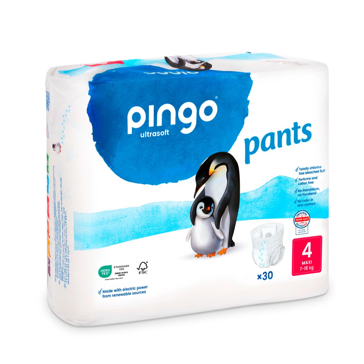 Paquet de 30 culottes d'apprentissage Pingo taille 4