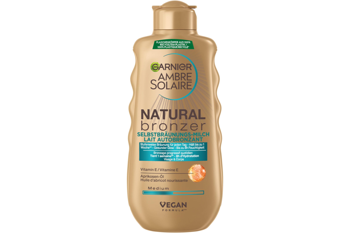 Garnier Ambre Solaire Natural Bronzer Lait Autobronzant 175 mL hâle naturel progressif quotidien