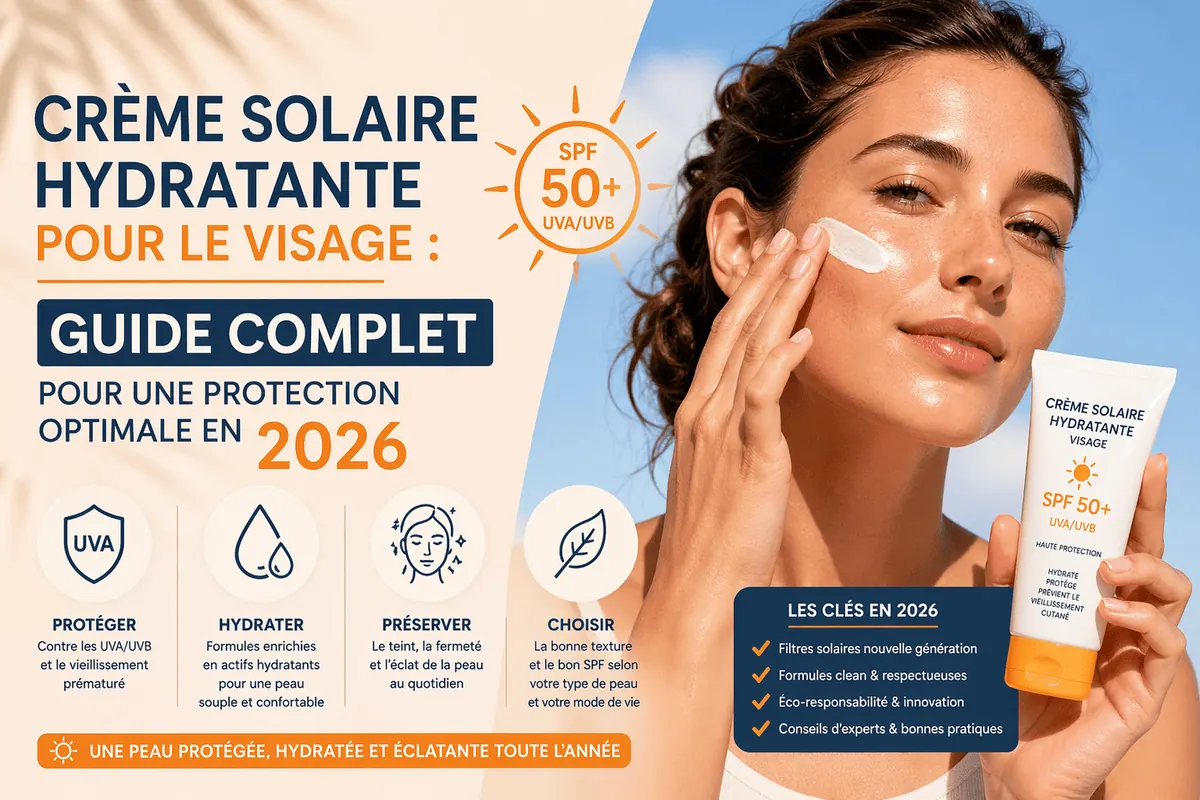 Guide crème solaire hydratante visage SPF 50 protection UVA UVB Avène Bioderma La Roche-Posay Vichy Nuxe Eucerin Ducray comparatif