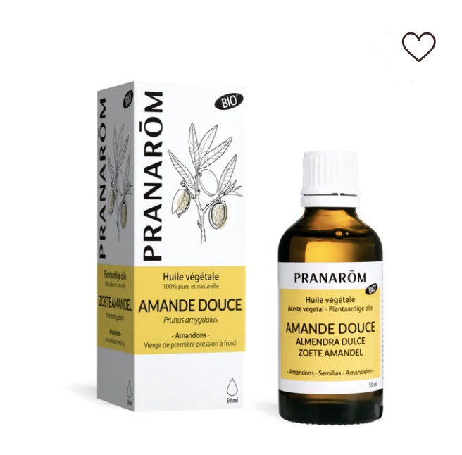 Huile d'amande douce Pranarōm bio flacon 50 ml