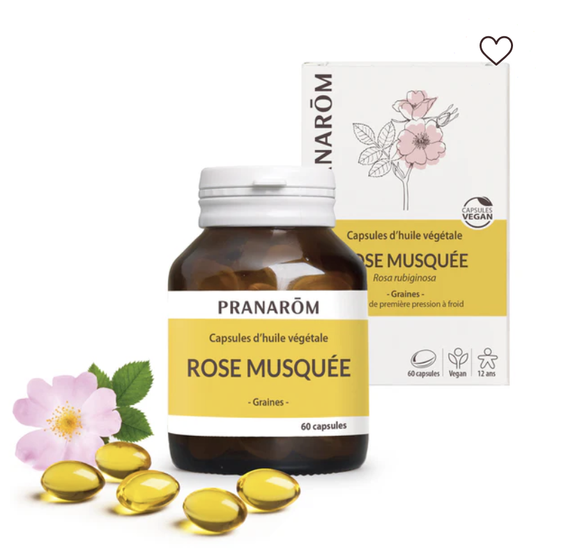 Capsules d'huile de Rose Musquée Pranarōm 60 capsules