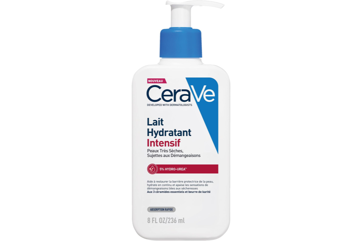 CeraVe Lait Hydratant Intensif corps visage 72h beurre de karité 3 céramides hydro-urea boost peaux très sèches 236 ml