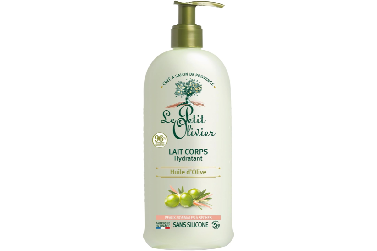 Le Petit Olivier Lait Corps Hydratant Huile Olive 250 ml peaux normales sèches 96 pourcent origine naturelle sans silicone fabriqué France