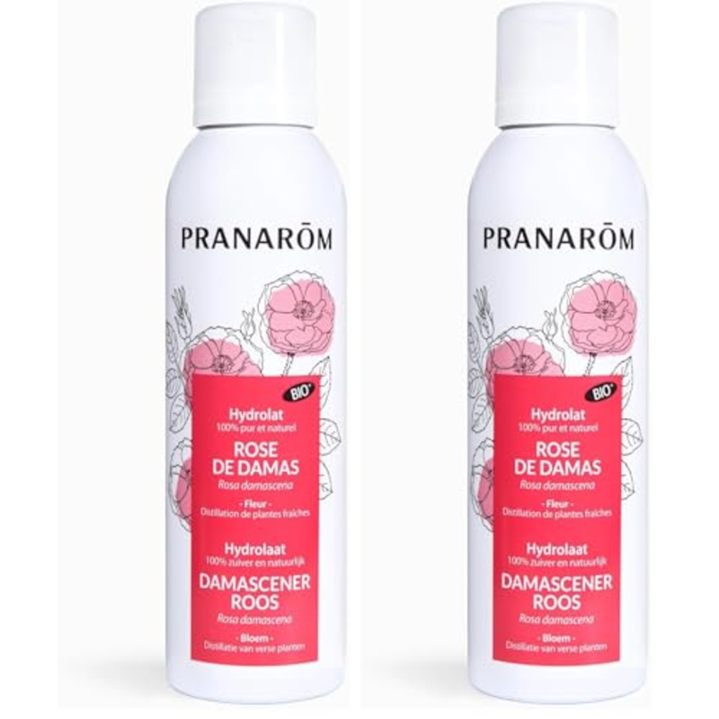 Pranarôm Eau Florale de Rose de Damas BIO Tonifiant Ravive l'éclat de la peau