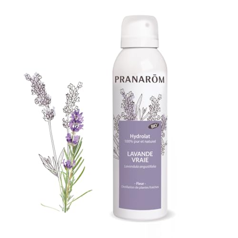 Pranarôm Hydrolat Lavande Vraie Bio Adoucit et Apaise les peaux sensibles