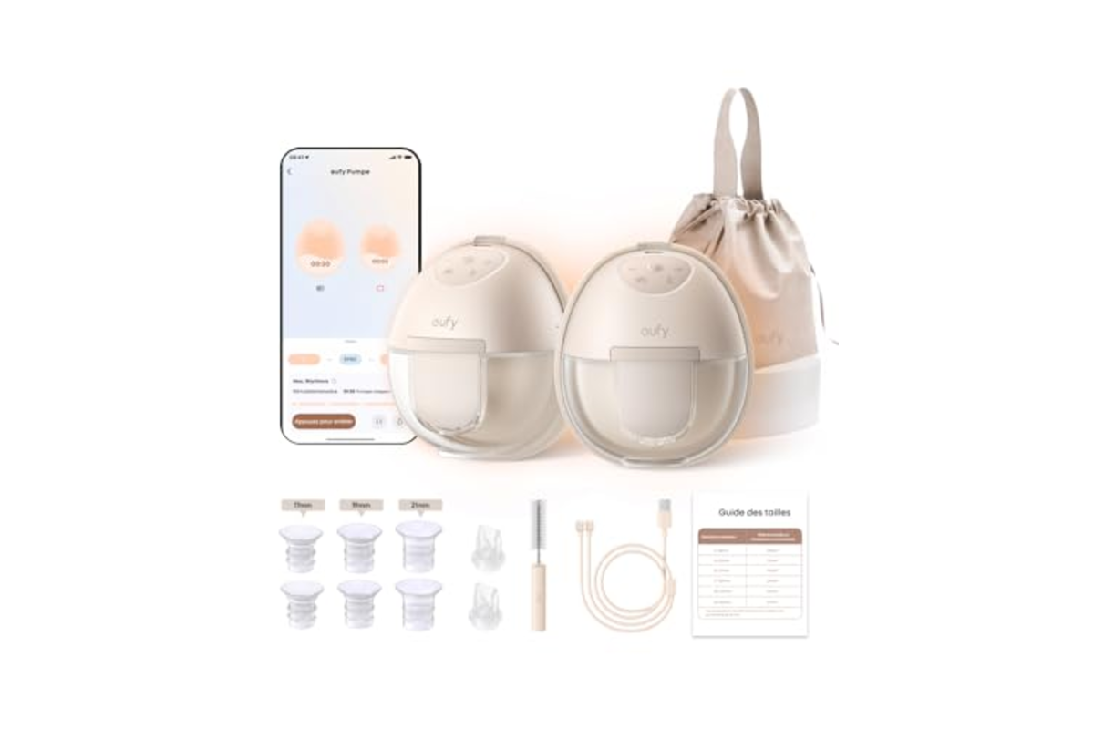 Sélection puériculture Amazon mai 2026 équipements bébé tire-lait Eufy lit parapluie chaise haute
