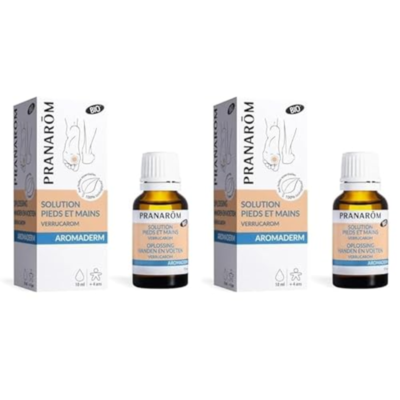 Pranarôm Lotion Pieds et Mains Bio Excroissances Cutanées Huiles Essentielles