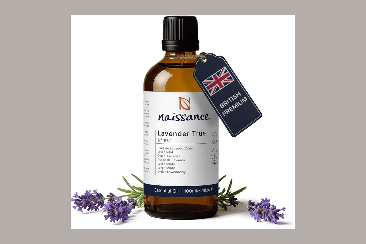 Naissance huile essentielle lavande vraie française 100% pure naturelle UK non testé animaux format 100ml grand format économique prix accessible débutants cosmétique
