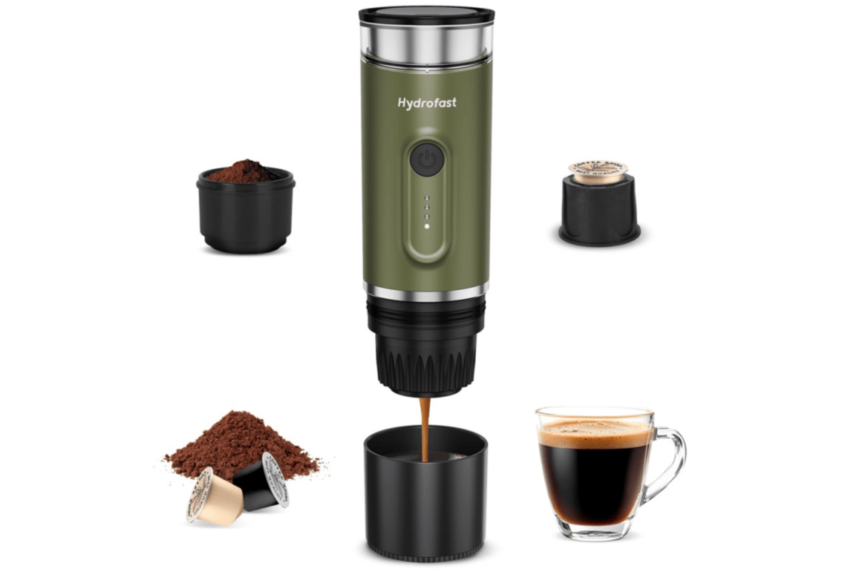 Hydrofast PO-100 packshot extraction café moulu et capsules Nespresso compatible 15 bars expresso crema