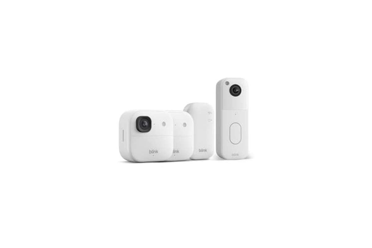 Blink Camera 2K+ exterieure blanche sonnette video module sync surveillance maison Alexa cadeau Fete des Peres