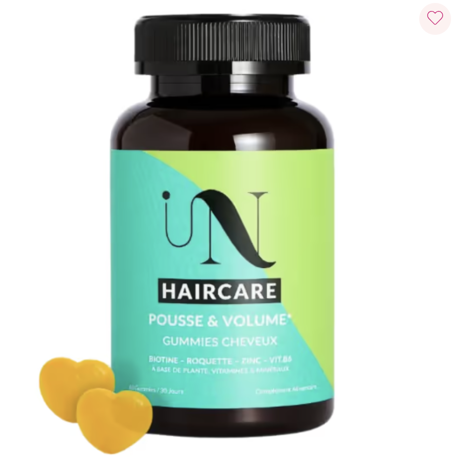 Pot de gummies In Haircare Pousse et Volume avec gummies en forme de cœur