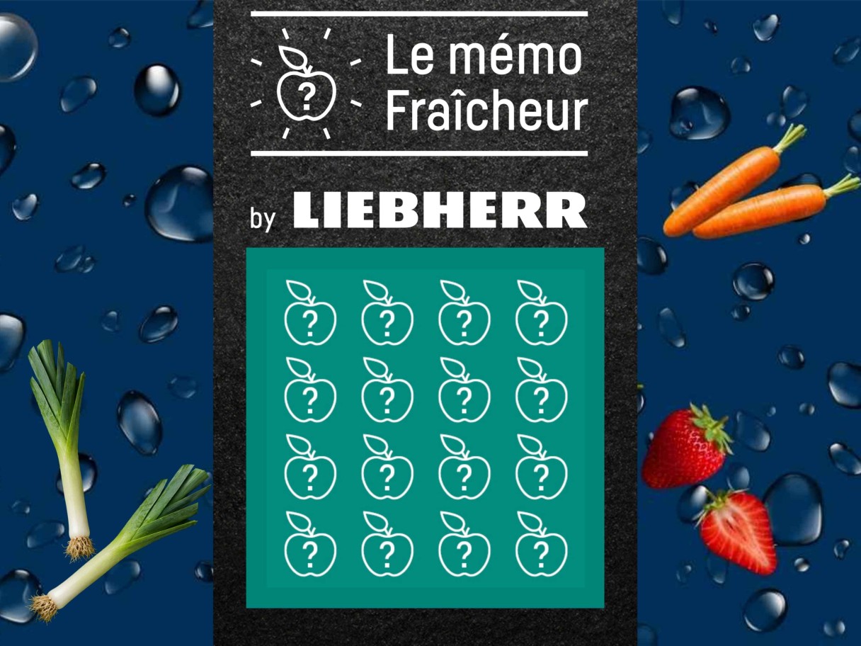 Jeu concours Mémo fraîcheur Liebherr pour gagner un réfrigérateur-congélateur BioFresh