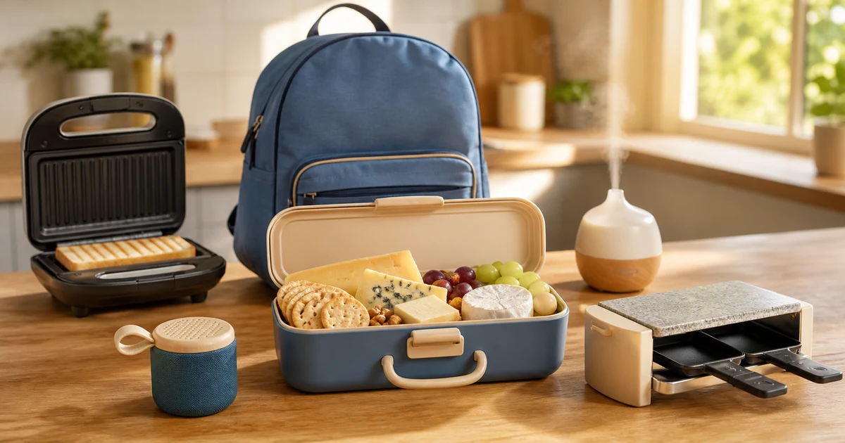 Lunch box de fromages, appareil à croque-monsieur, enceinte et raclette pour le jeu Qui veut du fromage de septembre 2026