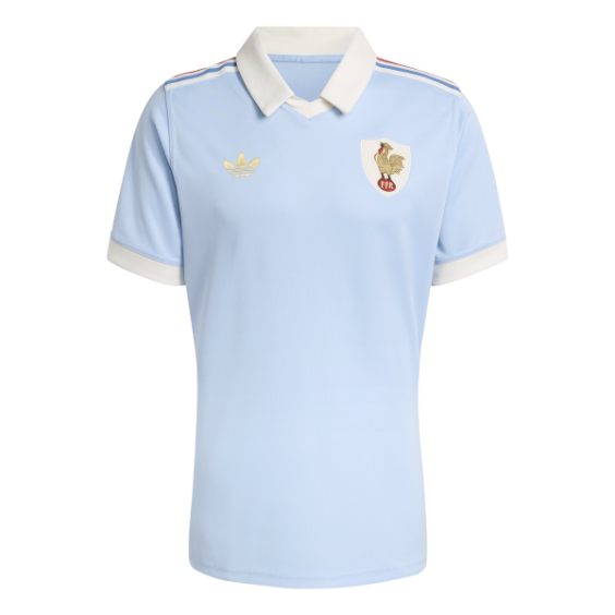 Maillot Crunch bleu clair du XV de France à gagner avec le jeu Rugby Shop d'octobre 2026